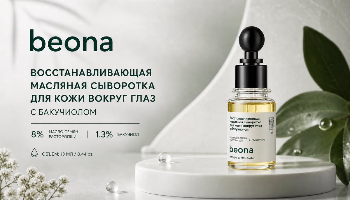 Восстанавливающая масляная сыворотка для кожи вокруг глаз с бакучиолом и растительными экстрактами
